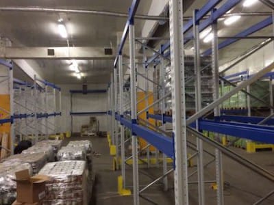 Development of warehouse shelving system UAB "OSAMA" - Riga 11